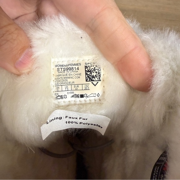 Sperry Powder Valley Winter Boots, Gray & Tan, Size 10 - Picture 8 of 9